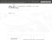 Tablet Screenshot of ceramichedelweiss.it